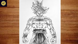 How To Draw Goku Step by Step  Goku Full Body Drawing  Easy anime drawing for Beginners [upl. by Queen]