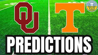 Oklahoma vs Tennessee PREDICTIONS  2024 College Football Predictions [upl. by Nawaj]