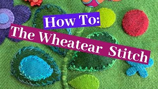 The Wheatear Stitch a Left Handed Embroidery Stitches Tutorial [upl. by Areek319]