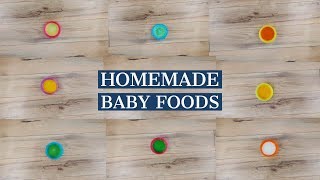 Vegetable Purees for 4  6 Month Baby  Homemade Baby Food  Healthy Baby Food Recipes [upl. by Enellij]