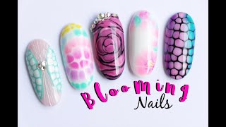 Diseño de uñas Blooming ♥ Deko Uñas  blooming Nail art [upl. by Hippel]