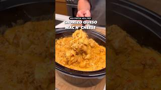 Macrofriendly High Protein Chorizo Queso Mac N’ Cheese shorts [upl. by Ahsitram]