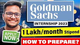 Goldman Sachs Engineering Campus Hiring Program 2023  Internship Guide 2023 [upl. by Tnerb205]