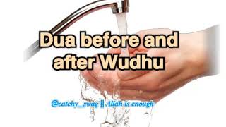 Dua Before and After Wudhu [upl. by Lellih445]