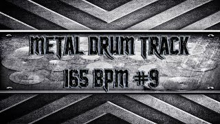 Industrial Metal Drum Track 165 BPM HQHD [upl. by Aicad]