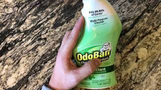 GET RID OF ODORS  ODOBAN DISINFECTING AND DEODORIZING SPRAY [upl. by Sucramel]