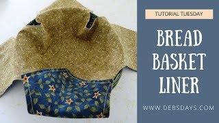 How to Sew a Homemade Bread Basket Liner  Quick and Easy DIY Project [upl. by Marder]