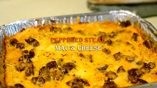 How To Make Peppered Steak Mac amp Cheese [upl. by Grimbald]