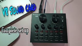 How to use V8 Sound Card  Complete set up and Sound Test [upl. by Stearne]