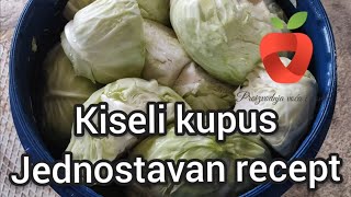 Kako ukiseliti kupus  jednostavan recept [upl. by Ylluz]