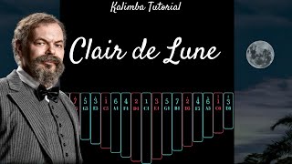 ă€EASY Kalimba Tutorială€‘ Clair de Lune by Claude Debussy [upl. by Fulmer933]