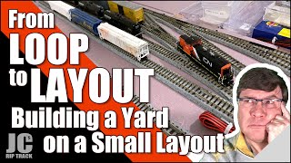 Model Railroad for Beginners  From Loop to Layout  Building a Yard on a Small Layout [upl. by Marcie10]