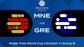 LIVE  Montenegro vs Greece  Water Polo World Cup 2023  Group B [upl. by Anoi]