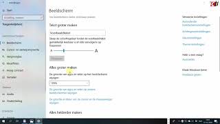 Windows 10  tekstgrootte aanpassen [upl. by Nail836]