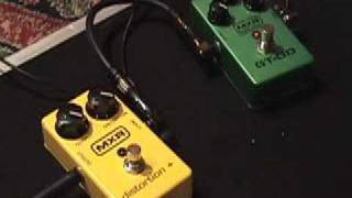 MXR GTOD and Distortion  pedal demo [upl. by Eicaj]