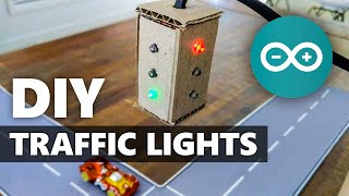 DIY Kids Traffic Lights with Arduino amp Recycled Materials Without Using delay [upl. by Halet]