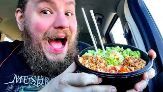 Brandons Sampler Platter Caputos Spicy Salmon Poke Bowl [upl. by Luttrell]