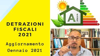 Novità Detrazioni Fiscali 2021 [upl. by Asante626]