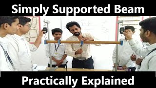 Simply Supported Beam explained practically and analytically in detail [upl. by Gerrit]