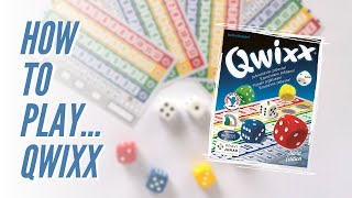 How to play QWIXX  Fast Fun amp Exciting Family Dice Game  Spiel des Jahres Nominee 2013 [upl. by Elissa]