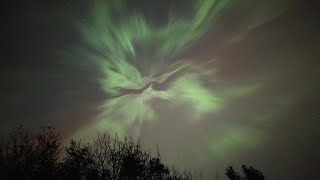 RealTime Aurora Borealis Corona with the Canon R6 Mk2 [upl. by Ydospahr898]