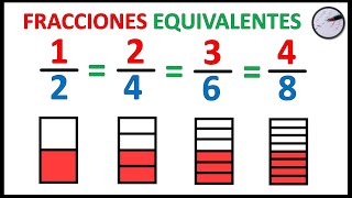 FRACCIONES EQUIVALENTES Super fácil [upl. by Akima]