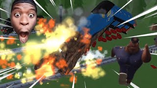 ROBLOX Trains Explosion Funny Moments [upl. by Maddis]