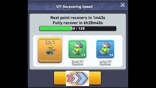 Top War  Increasing My VIT Recovering Time [upl. by Zertnom]