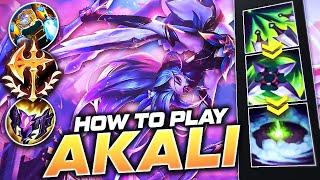 HOW TO PLAY AKALI amp CARRY S12  BEST Build amp Runes  Season 12 Akali guide  League of Legends [upl. by Odnama]