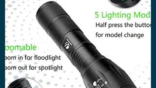 YIFENG XMLT6 Portable LED Tactical Flashlight [upl. by Newmark]