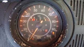 CLASSIC VW SPEEDOMETER WIRING UPDATE 1972 SUPER BEETLE [upl. by Novej901]