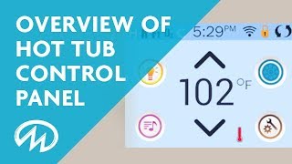 Hot Tub Control Panel Overview  Touchscreen [upl. by Nolyak]