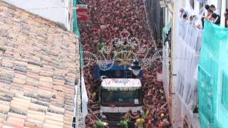 Tomatina 2013  TimeLapse Roof view [upl. by Seebeck]