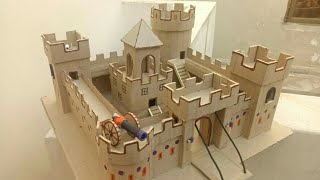 Make Cardboard Castle 🏰 Diy [upl. by Finah]