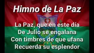 Himno a La Paz  Letra [upl. by Leirraj]