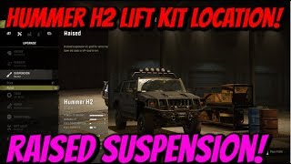 SnowRunner  Hummer H2 Lift Kit Location Raised Suspension [upl. by Euqnomod]