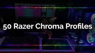 50 Razer Chroma Profiles For All Razer Devices Synapse 3 [upl. by Ycnaffit69]