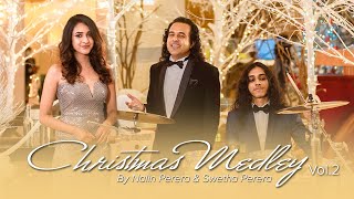 Christmas Medley Vol2 නත්තල් ගී  By Nalin Perera amp Swetha Perera  Official Video [upl. by Drapehs]