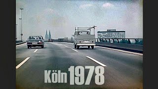 Köln 1978  Autofahrt Zoobrücke  Innere Kanalstraße  early dashcam [upl. by Irahc]