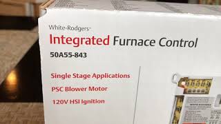 WhiteRodgers 50A55843 Furnace Module replacement [upl. by Alane]