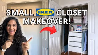 The EASIEST Small Closet Organization  Inexpensive IKEA AURDAL CLOSET [upl. by Norha172]