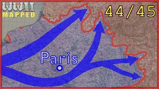 WW2  Western Front 19441945 Real Time Animated map [upl. by Fabozzi475]