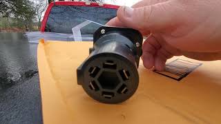 Open And Install Hopkins Trailer Hitch MultiTow Adapter 7Blade To 6Round amp 4Flat Pin How To [upl. by Nairde]