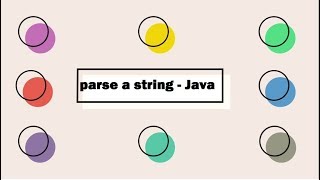 Parse a String  Java  2 min Programming in Java [upl. by Teague]