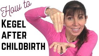 How to Kegel Postpartum amp Strengthen your Pelvic Floor  2 Simple PHYSIO STEPS [upl. by Forta]