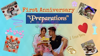 First anniversary preparations Mr Mrs Narula ❤️ [upl. by Sagerman]