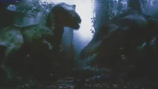 Extended Jurassic Park 3 Tyrannosaurus vs Spinosaurus Fight [upl. by Hamian]