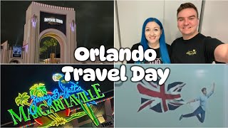 Orlando Travel Day  Cabana Bay  Manchester to MCO  CityWalk Orlando 2024 [upl. by Ahsenak]