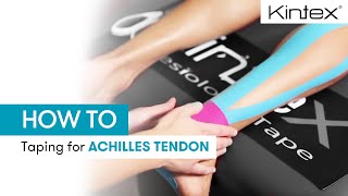 HOW TO  Kinesiology taping for achilles tendon [upl. by Bloem412]