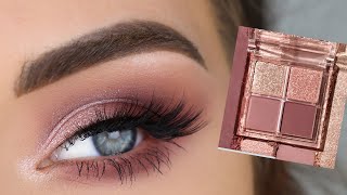 ColourPop SORBET Eyeshadow Quad  Pink amp Cool Toned Eye Makeup Tutorial [upl. by Xyno]